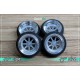 1/24 16'' Rotiform MLW Rim set with Stretch Tyres