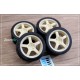 1/24 17'' Enkei WRC Tarmac Evo Rim set (4 holes) with Tyres