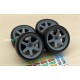 1/24 16'' Rays TE37 Rim set with Tyres
