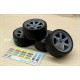 1/24 17'' Rays TE37 Rim set with Tyres