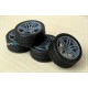 1/24 15'' WedsSport SA60M Rim set (4 holes) with Tyres