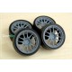 1/24 18'' Enkei GTC02 Rim set (5 holes) with Tyres