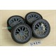 1/24 18'' Vossen HF-2 Rim set with Tyres