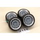 1/24 18'' Barone AP-12 Rim set with Tyres for Hiace