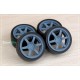 1/24 17'' Rays 57DR Rim set (5 holes) with Tyres