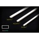 Rectangle Plastic Rod set #Tube (1pc: 5x2mm, 1pc: 4x2.5mm, 1pc: 3x2mm, each length 250mm)