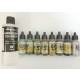 Colour Set for 1/32 Do 335A-0 Pfeil (Brush Cleaner + 8x 17ml Model Air Acrylic Paints)