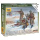 1/72 (Snap-Fit) Soviet Infantry in Winter Uniform 1941-1942 (5 Figures)