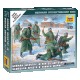 1/72 (Snap-Fit) German Infantry in Winter Uniform 1941-1945 (5 Figures)